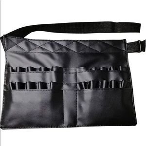 Hairdresser Makeup Apron Faux Leather 1 Pc Multi-Pockets Adjustable Strap